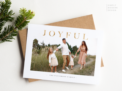 joyful gold foil